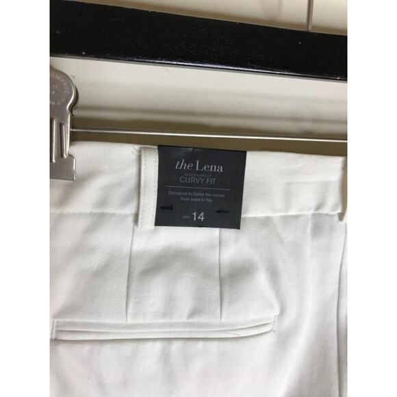 Lane Bryant Women's The Lena Moderately Curvy Fit Crop Pants White ~ Size 14 - Picture 6 of 6